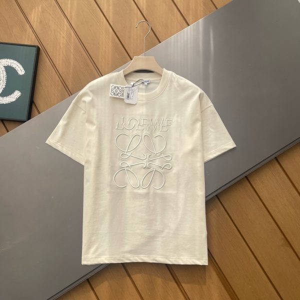 High Quality Loewe Short Sleeves Black Casual Style