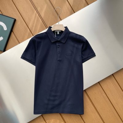 Luxury Dior Short-Sleeved Black Cotton Breathable Luxury