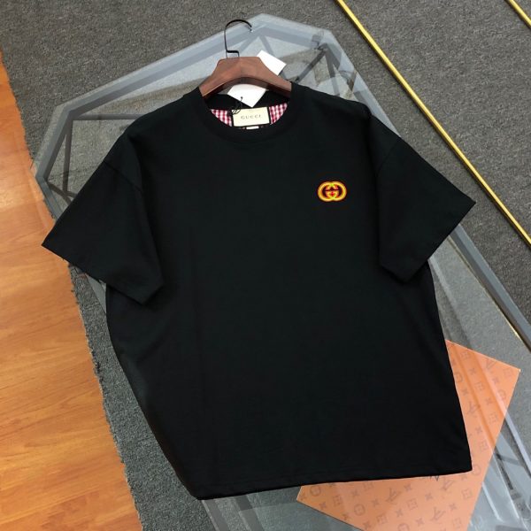 Best Selling Gucci Short Sleeves Black Cotton Embroidered Collection