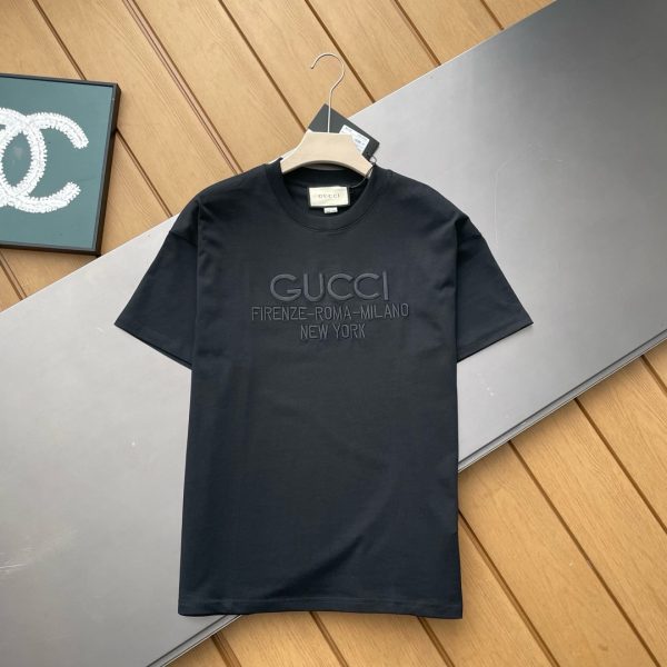 Best Selling Gucci Short Sleeves Black Cotton Classic Style
