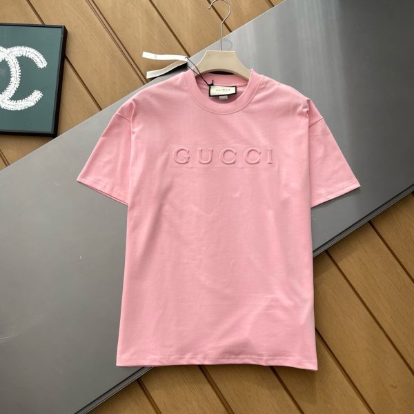 High Quality Gucci Short Sleeves Red Cotton Collection