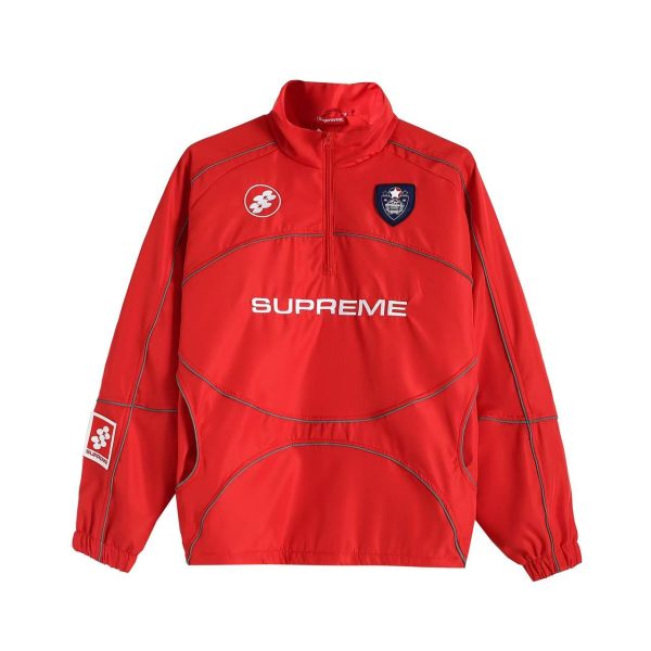High Quality Supreme Coat Navy Embroidery Style