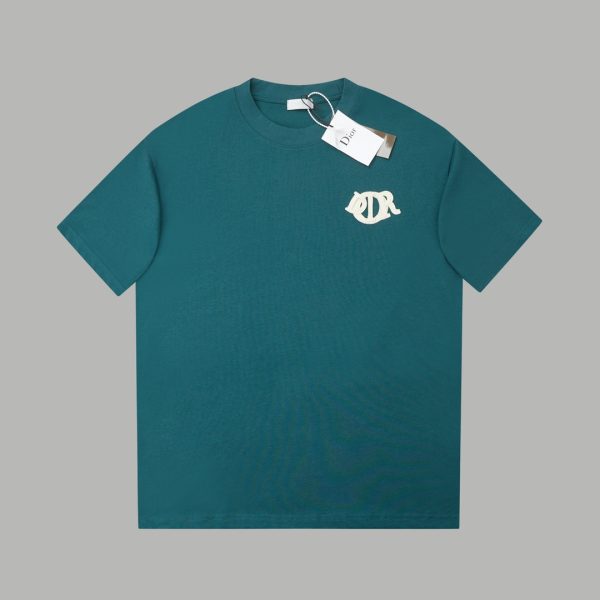 High Quality Dior Short Sleeves White Cotton Logo Collection