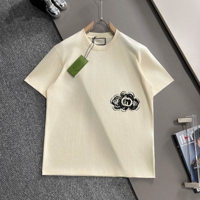 High Quality Gucci Short Sleeves Cotton Logo Luxury