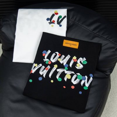 Best Selling Louis Vuitton Short Sleeves Cotton Logo Style