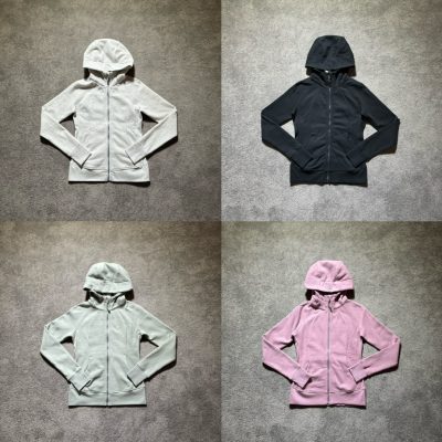 Premium Quality Lululemon Jackets Black Fleece Breathable Style