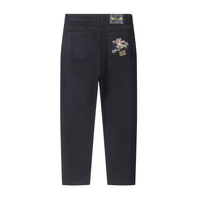 Premium Quality Fendi Jeans Embroidered Collection