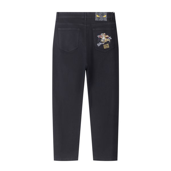 Luxury Fendi Jeans Embroidered Luxury