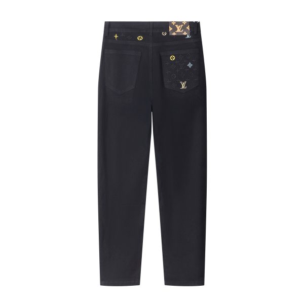 Premium Louis Vuitton Jeans Denim Washed Luxury