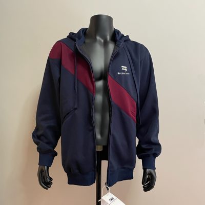 Luxury Balenciaga Coats Navy Collection