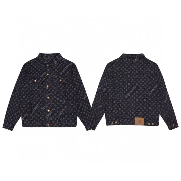 High Quality Louis Vuitton Coats Blue Denim Monogram Luxury