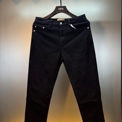 Best Selling Dior Jeans Black Denim Classic Collection
