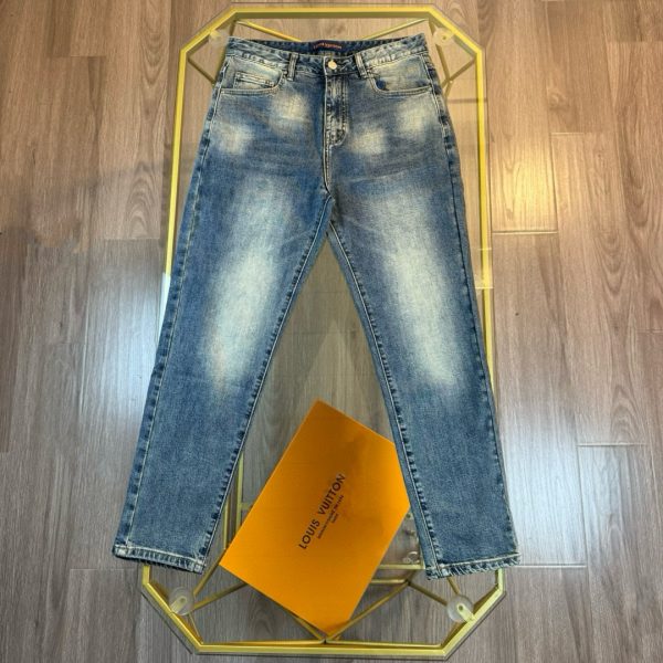 High Quality Louis Vuitton Jeans Blue Denim Washed Collection