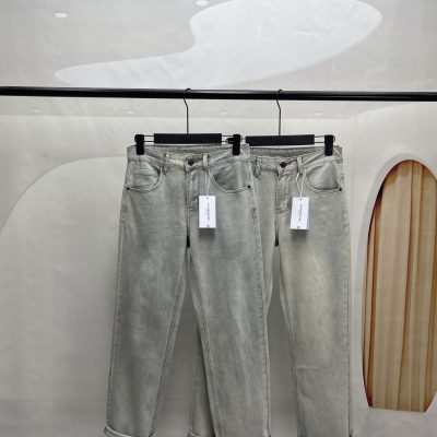 Luxury Thom Browne Pants Blue Denim Classic Style