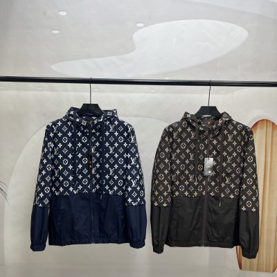 Premium Quality Louis Vuitton Coats Khaki Print Collection