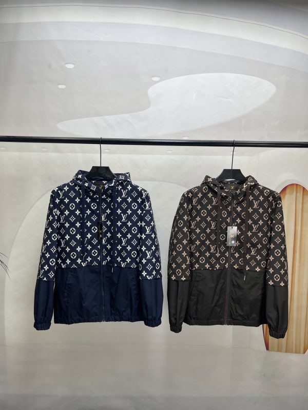 Premium Quality Louis Vuitton Coats Khaki Print Collection
