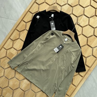 Best Selling Descente Long Sleeves Black Polyester Breathable Collection