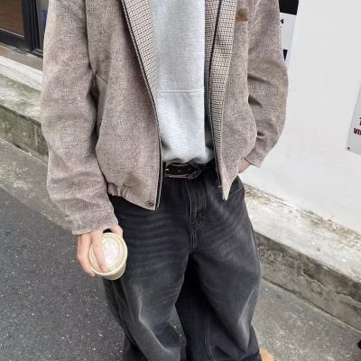 Luxury Carhartt Coat Brown Leather Retro Collection