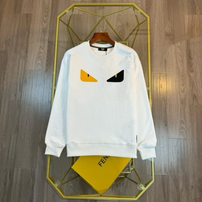 High Quality Fendi Sweatshirts White Logo Luxury