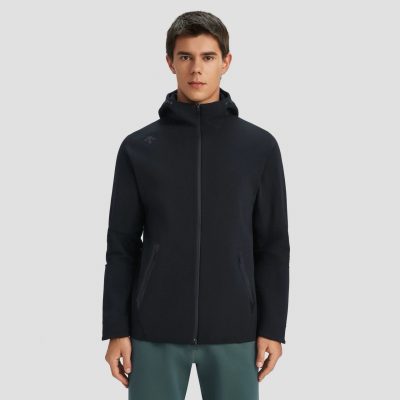 High Quality Descente Jackets Black Polyester Breathable Luxury