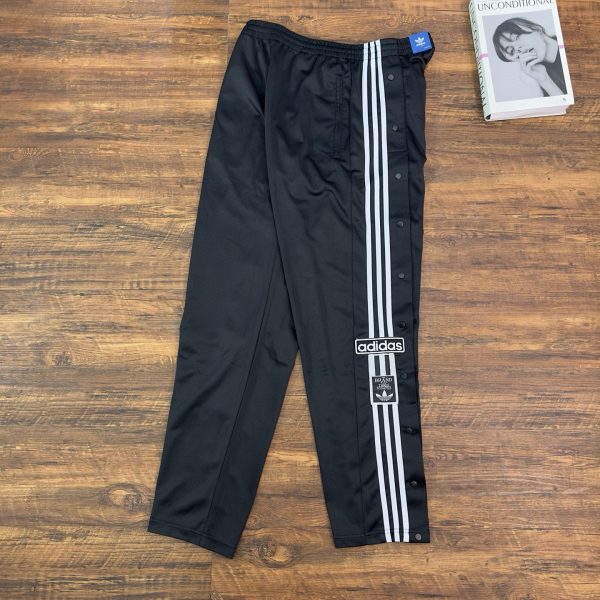 Premium Adidas Pants Black Silk Solid Style