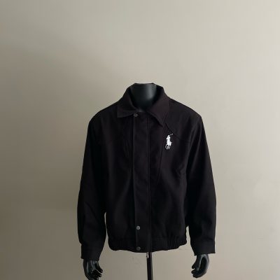 Premium Quality Ralph Lauren Coat Wool Patchwork Style