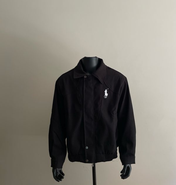 Premium Quality Ralph Lauren Coat Wool Patchwork Style