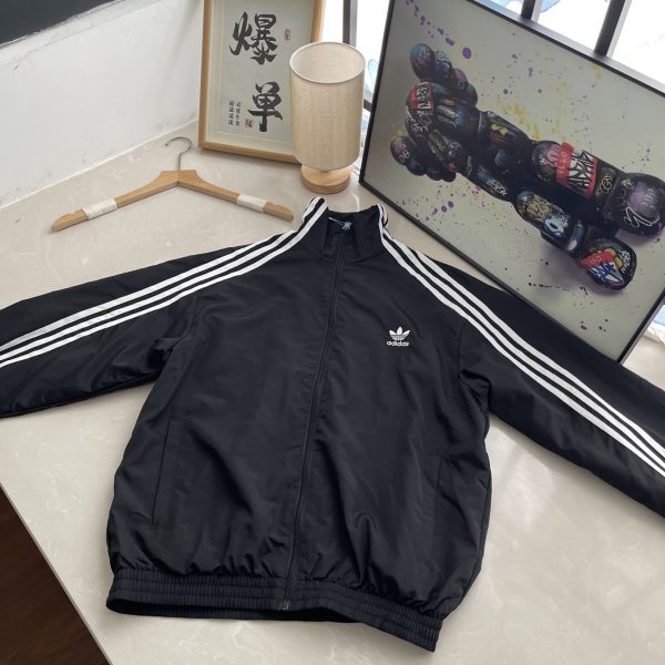 Luxury Adidas Coat Nylon Logo Luxury