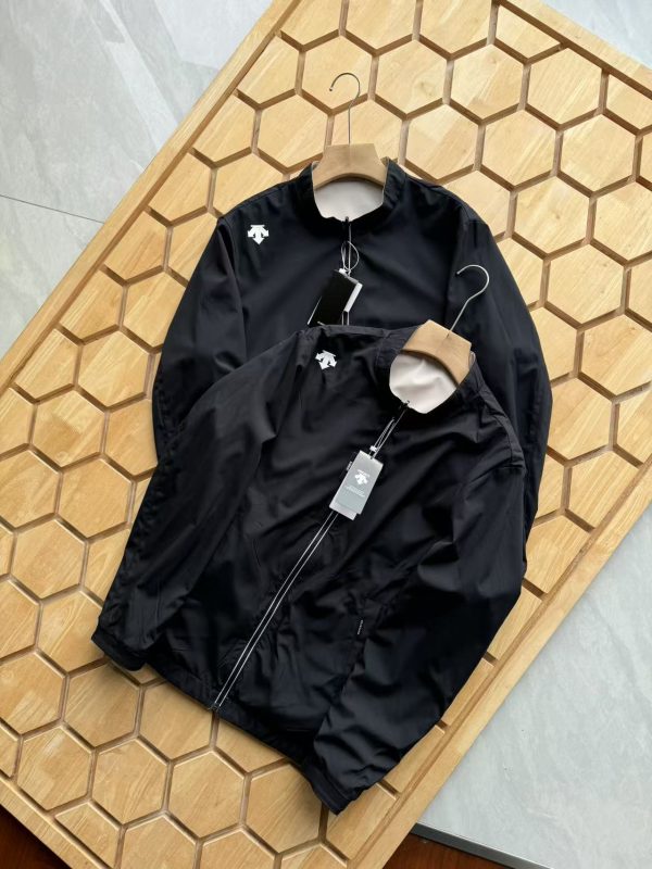 Premium Descente Coat Black Casual Style