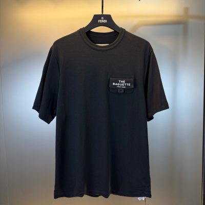Premium Fendi Short Sleeves Black Washed Luxury