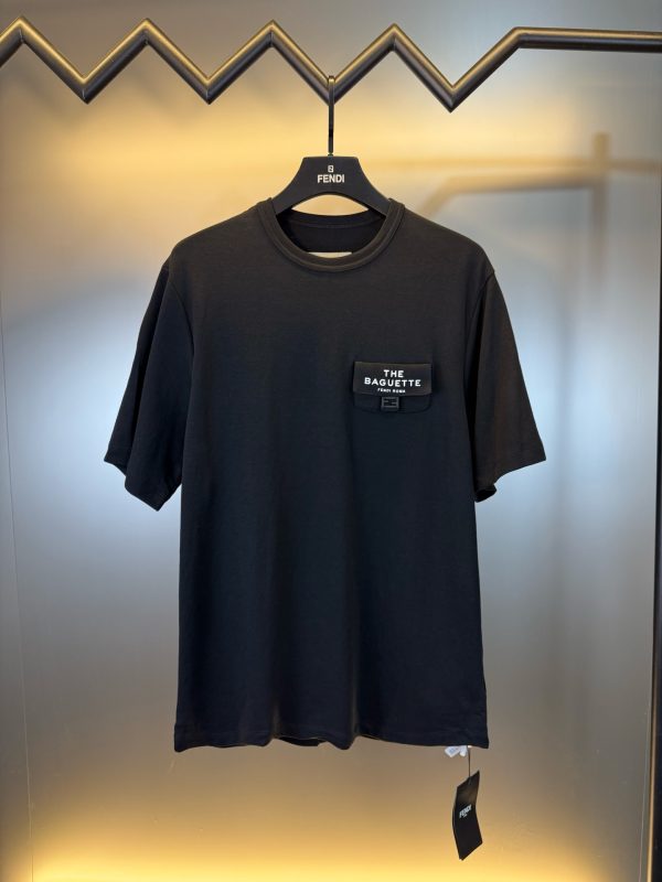 Premium Fendi Short Sleeves Black Washed Luxury