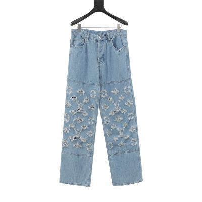 Premium Louis Vuitton Jeans Cotton Washed Collection