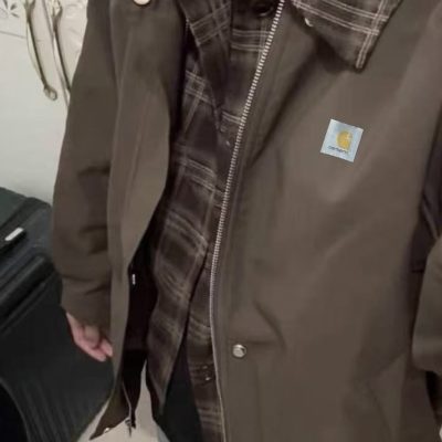 Premium Carhartt Coats Brown Patchwork Collection