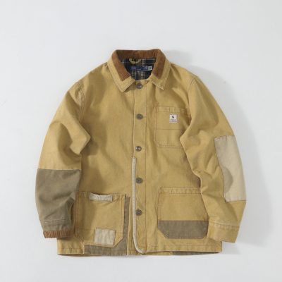 Luxury Ralph Lauren Coat Khaki Cotton Vintage Style