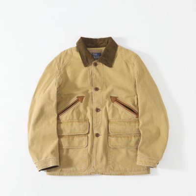 High Quality Ralph Lauren Coat Khaki Cotton Vintage Luxury