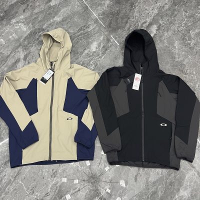 Luxury Oakley Jackets Black Nylon Breathable Style