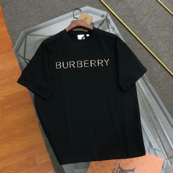 Best Selling Burberry Short Sleeves Black Logo Collection
