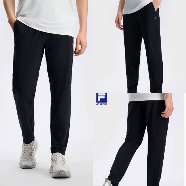 Premium Fila Trousers Black Casual Luxury