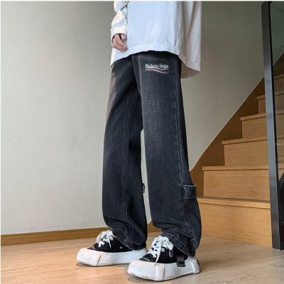 Best Selling Balenciaga Jeans Black Calf Retro Collection