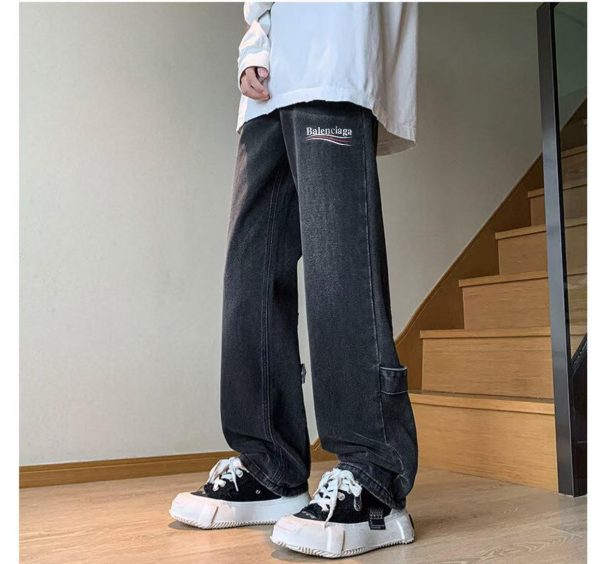Best Selling Balenciaga Jeans Black Calf Retro Collection