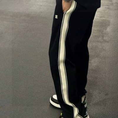 Best Selling Celine Sweatpants Black Embroidered Style