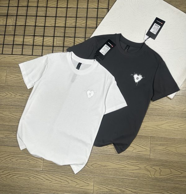 Premium Lululemon Short Sleeves Gray Cotton Elegant Luxury
