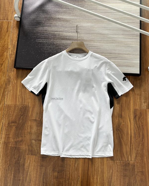 Luxury Descente Short Sleeves Silver Polyester Classic Luxury
