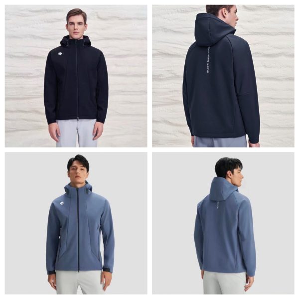 Best Selling Descente Coat Black Fleece Breathable Luxury