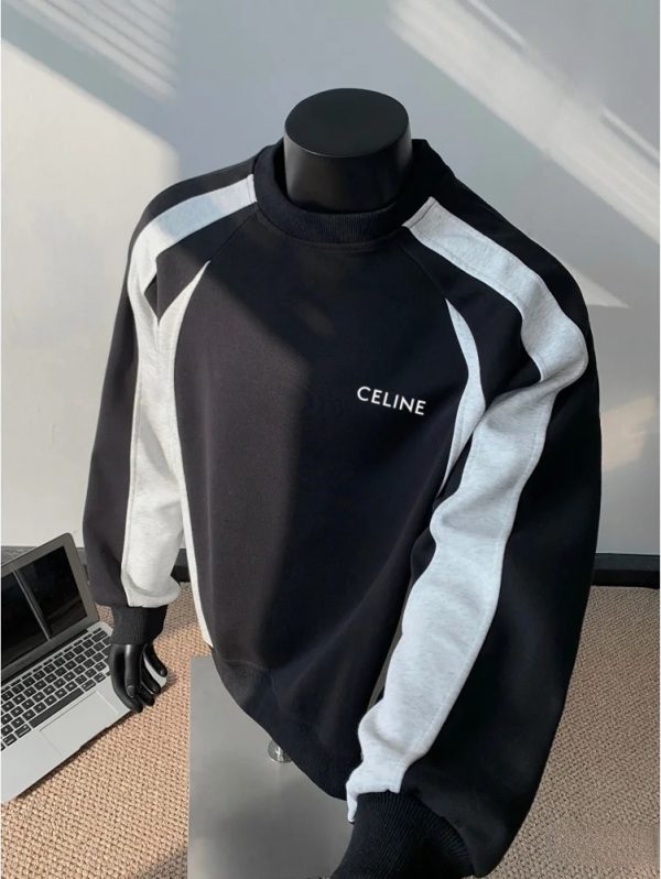 Premium Celine Hoodie Black Minimalist Style