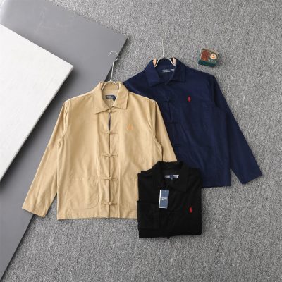 Premium Ralph Lauren Shirts Black Cotton Embroidery Collection