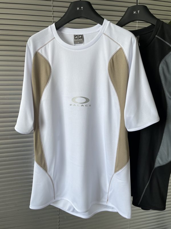 Premium Quality Oakley Short Sleeves Black Jersey Logo Style