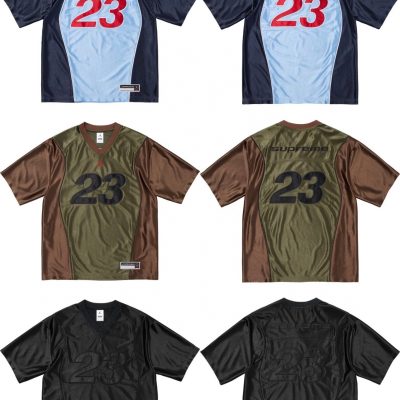 Premium Supreme Short-Sleeved Shirt Sky Jersey Logo Style