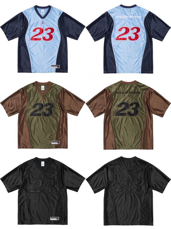Premium Supreme Short-Sleeved Shirt Sky Jersey Logo Style