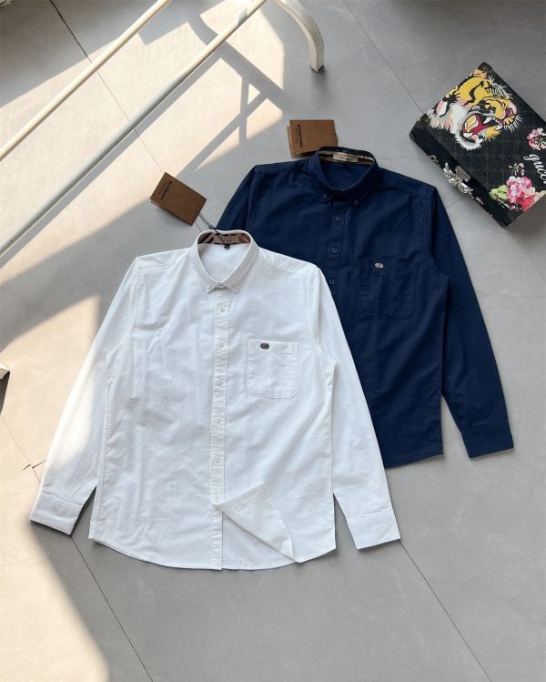 Best Selling Burberry Long Sleeves Navy Cotton Logo Luxury